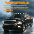 thumbnail image 6 of Side Mirror Turn Signal Lights, For Dodge Ram 1500 2500 3500 2010-2018, Side Mirror Lights Accessories, Turn Marker Lamp.-Transparent-Left, 6 of 6
