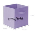 thumbnail image 7 of Casafield Set of 6 Fabric Storage Cube Bins, Lavender Purple - 11" Collapsible Foldable Cloth Baskets for Shelves and Cubby Organizers, 7 of 7