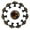 Multicolored 03, variant on 12 Pieces Dog Paw Pattern Glass Knobs for Dresser Drawers, 1.37 x 1.10 IN Round Kitchen Cabinet Pulls For Home Office Nursery Kids Room