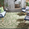 thumbnail image 2 of SAFAVIEH Courtyard Yvette Floral Indoor/Outdoor Area Rug, 8' x 11', Olive/Natural, 2 of 14
