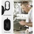 thumbnail image 7 of Suritch Protective Case for Samsung Galaxy Buds FE / Buds 2 / Buds 2 Pro / Buds Pro / Buds Live with Carabiner, Black, 7 of 7