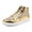 Gold, variant on Glitter Shoes for Men Fashion High Top Casual Sequin Sparkly Sneakers Men's Bling Shiny Black 38