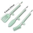 thumbnail image 5 of 3PCS Pinzas de Cocina de Acero Inoxidable, 23cm Pinzas Barbacoa con Puntas de Silicona, Pinzas Antiadherentes para Cocina, Hornear, Barbacoa, Alta Resistencia al Calor, Verde, 5 of 5