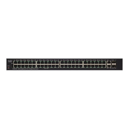 UPC: 0882658994432 | Cisco SG250X-48 Smart Switch | 48 Gigabit Ethernet + 4 10 Gigabit Ethernet Combo Ports SFP+ | Limited Lifetime Protection (SG250X-48-K9-NA)