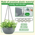 2 Pack Hanging Planter Pots for Plants Outdoor Indoor, 9 inch Hanging