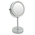 thumbnail image 4 of Double Sided Lighted Mirror  Magnifying Vanity Mirror 7 Inch LED Makeup Mirror With Light 360 Degree Rotating Double Sided Lighted Mirror Portable Magnifying Vanity Mirror, 4 of 8