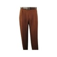 thumbnail image 3 of Men 2pc Walking Leisure Suit Short Sleeves By DREAMS 256-12 Solid Cognac, 3 of 7