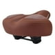 thumbnail image 3 of Sillín ancho y grueso para bicicleta, asiento impermeable y suave, a prueba de golpes marrón, 3 of 6