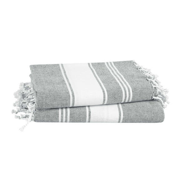 Toalla de playa LANE LINEN, aleación, 39 x 71 cm, 2 unidades, secado rápido