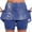 Dark Blue, variant on Lcziwo Athletic Skirts Women Tennis Running Workout Yoga Skorts Mid Waist Tummy Control Comfy Skirts Lightweight Boho Floral Print Summer 2025 Skorts Dark Blue,XL