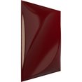 thumbnail image 2 of Ekena Millwork 11 7/8"W x 11 7/8"H Malone EnduraWall Decorative 3D Wall Panel, Gloss Merlot (12-Pack for 11.76 Sq. Ft.), 2 of 6