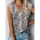 thumbnail image 2 of Blusa sin mangas con cuello en V y tiras de encaje con estampado floral para mujer Xemadio LRWJ115-10, 2 of 3