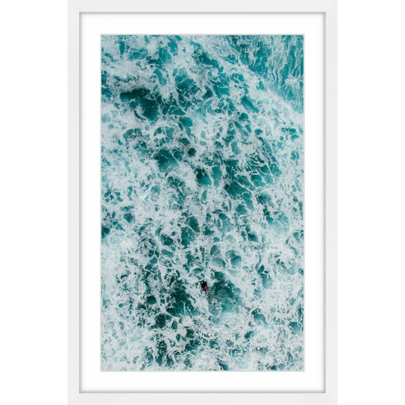 Marmont Hill Foam II by Hassan Ishan Framed Wall Art, 12" x 8"