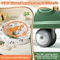 thumbnail image 6 of WonderStone 3 in 1 Baby Walker, Push Walker with 360° Swivel Seat, Music & Light Toys, Baby Bouncer, Baby Activity Center for Boy Girl 6-18 Months (Green), 6 of 10