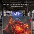 thumbnail image 3 of Bathroom Scale, Highly Accurate Digital Body Scale,Precisely Measures Weight up to 400 lbs-Fiery Red Rose With Embers And Sparks Flying, 3 of 4