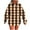 Orange, variant on Womens Oversized Plaid Hoodies with Drawstring Long Sleeve Casual Pullover Sweatshirt Pocketed Fall Winter Tops (S, Purple 01)