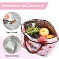 thumbnail image 5 of Tirrinia Adult Kid Lunch Bags, Women Men Large Oxford Lunchbox for Office, Beach, Picnic, School, Cute Soft Lunch Bag Tote, 10 Soda Cans Capacity，Pink Watermelon, 5 of 8