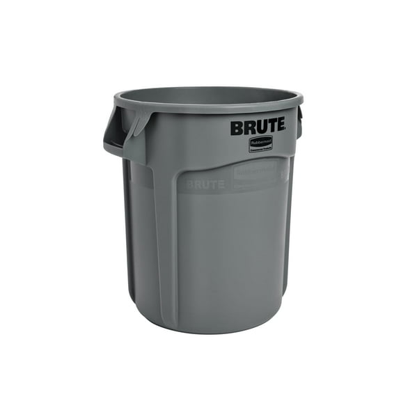 Rubbermaid Vented Brute 20 Gallon Gray Resin Container Without Lid