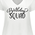 thumbnail image 4 of Inktastic Birthday Squad in Black Women's Plus Size V-Neck T-Shirt, 4 of 5