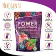 thumbnail image 6 of Superfood Berries Powder Dietary Supplement for Immune Support 150 g by NextGenU, 6 of 8