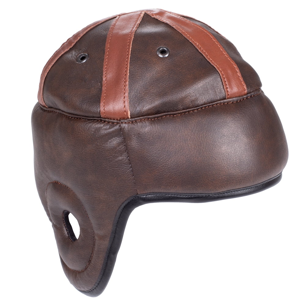 Crown Sporting Goods Vintage Leather Football Helmet American