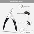 thumbnail image 3 of Acrylic Nail Clipper Nail Trimmer: Professional Nail Clippers, Stainless Nail Cutter, Nail Cutter for Acrylic, False Nail Clipper, Artificial Nail Clipper, Tip Cutter, Nail Tools for Nail Art (Black), 3 of 5