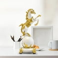 thumbnail image 5 of deevoka Horse Figurine Art Crafts Decorative Statue for Office Fireplace Living Room White, 5 of 7