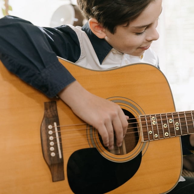 unbranded 7Ud Etiquetas Amarillas Para Diapasón De Guitarra Material Resistente Sin Adhesivo