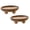 B+C, variant on Wooden Decorative Bowl Wooden Tray with Round Feet Footed Bowl,Wood Riser Wood Pedestal Display Stands for Kitchen Counter Serving Cake Dessert & Farmhouse Table Decor