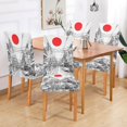 thumbnail image 2 of Yayeee 2 Pack Dining Chair Covers Stretch Parson Chairs Slipcovers Seat Protector, White Streets, 2 of 6