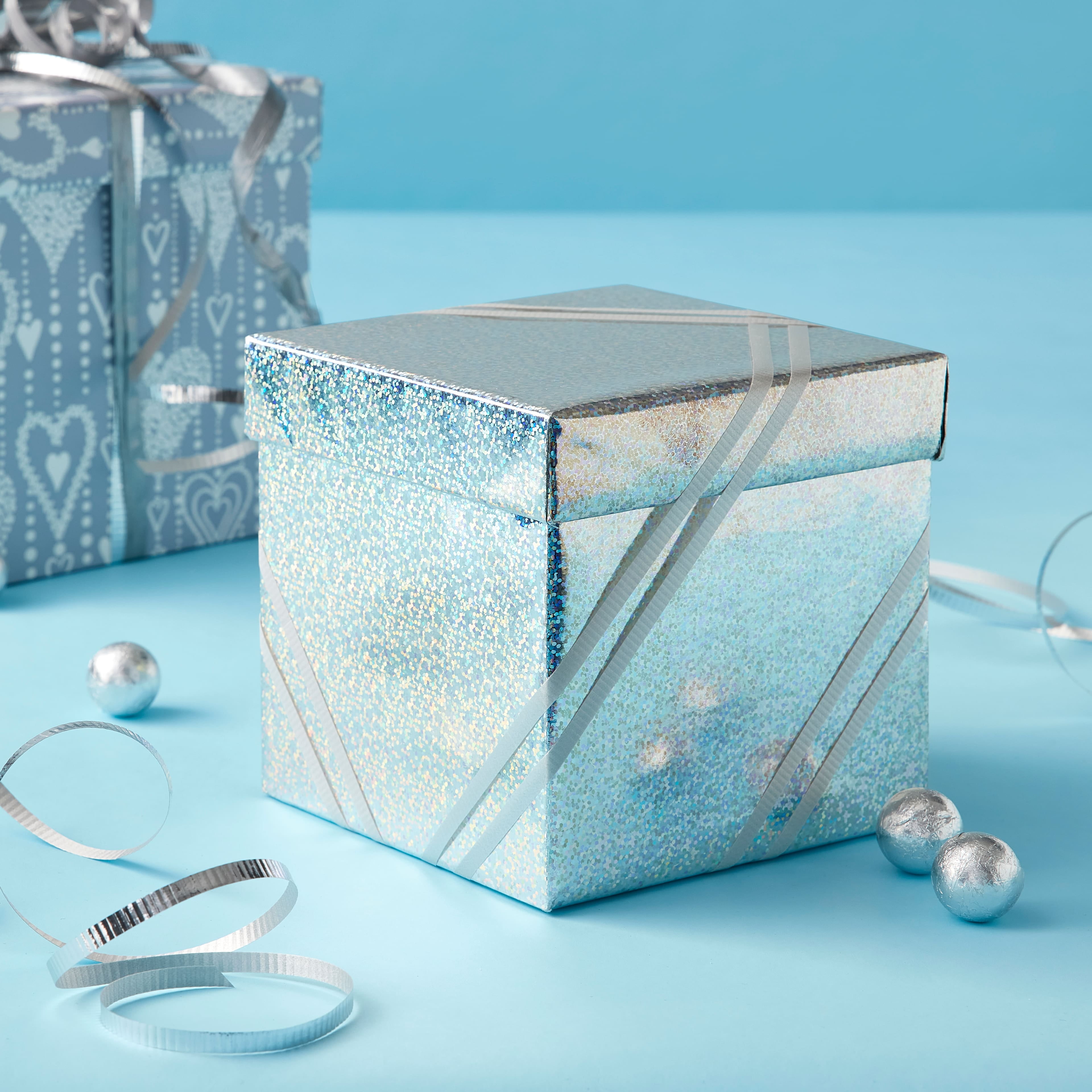 Silver Metallic Wrapping Paper Shiny Gift Wrap Paper 58inch x10yard
