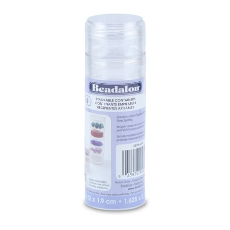 UPC: 0035926058217 | Beadalon Beading Storage 6-Stack Container Small
