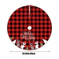 thumbnail image 3 of Christmas Decorations Christmas Tree Skirt Christmas Classic Pattern Tree Skirt Soft Plush Christmas Tree Mat for Christmas Tree Ornaments Gift for Holiday Party Decor 36.22inch, 3 of 7