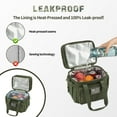 thumbnail image 3 of Haadid Tactical Lunch Box for Men Expandable 18L Heavy Duty Military Insulated Cooler Bag, Leakproof Thermal Lunch Bag for Work Camping Outdoor Picnic Pail Adult Meal MOLLE Webbing Green, 3 of 6