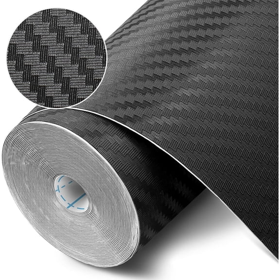 Self-Adhesive Shelf Liner Kitchen Liner, Waterproof Backed Paper Easy Peel and Stick Contact Without Residue for Decor Your Desk Surface, Countertops (Black, 11.8 x 118.1 inches)