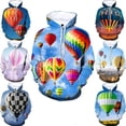 thumbnail image 2 of Sudadera con capucha colorida con globo aerostático para hombres y mujeres, sudadera con capucha deportiva informal con estampado 3D, sudadera con capucha con patrón de globo aerostático de pavo para, 2 of 5