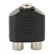 3.5mm Female To Double Female Audio Adapter 1 Female Aux Jack To 2RCA Male Jack