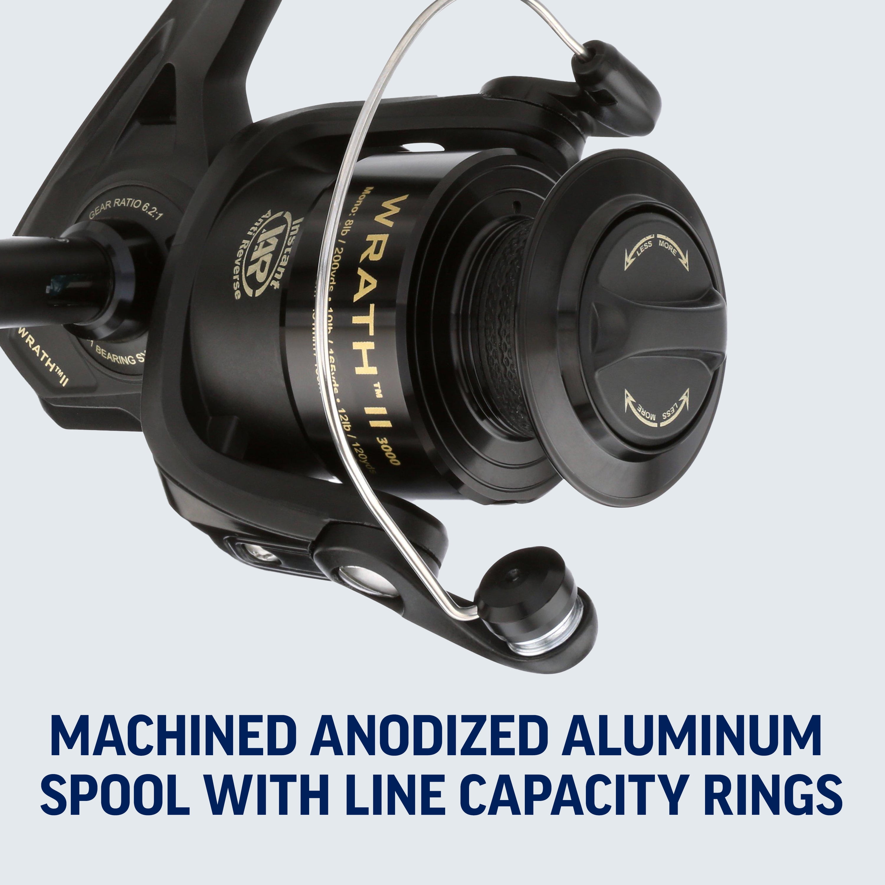 PENN Wrath II Spinning Fishing Reel, 5000 Size Reel