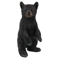 Hi-Line Gifts 22" Black and Brown Bear Cub Standing Statue