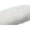 thumbnail image 5 of Guyou Modern Faux Fur Entryway Bench Upholstered Ottoman Bench with Clear Acrylic Legs Furry End of Bed Accent Bench Stool for Living Room Bedroom, White, 5 of 12