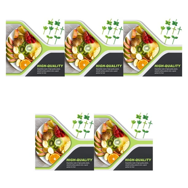 Billuyoard Paquete de 8 tenedores para frutas, pasteles, meriendas, hojas, decoración de fiestas, lavables, reutilizables, palillos para palillos de Type2 Billuyoard CBP141866