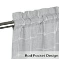 thumbnail image 6 of Farmhouse Plaid Curtain Valance, Rod Pocket Thicken Boho Linen Small Valance Curtain, 6 of 9