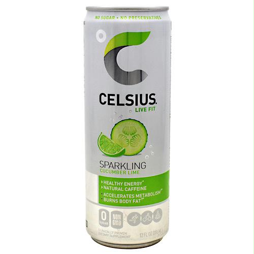 Celsius Natural Celsius Sparkling Cucumber Lime Gluten Free Walmart