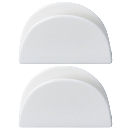 ifundom Farmhouse Kitchen Napkin Holders Ceramic White 2Pcs