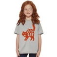 thumbnail image 5 of Vintage Halloween Scaredy Cat Cute Girls Kids T Shirt Tees Teen Brisco Brands X, 5 of 6