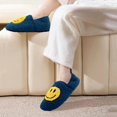 thumbnail image 4 of Smile Face Slippers for Women Men Winter Warm House Shoes Non-Slip TPR Soft Sole Slippers Home Socks Shoes, 4 of 6