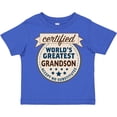 thumbnail image 3 of Inktastic Certified World's Greatest Grandson Accept No Substitutes Boys Toddler T-Shirt, 3 of 5