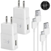 Charger for Samsung Galaxy S9, Swadaws 2 Pack Adaptive Fast Wall Android Cell Phone Tablet Charger Station Adapter