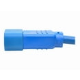 thumbnail image 2 of Eaton Tripp Lite Series PDU Power Cord, C13 to C14 - 10A, 250V, 18 AWG, 2 ft. (0.61 m), Blue - Power extension cable - IEC 60320 C14 to power IEC 60320 C13 - AC 100-250 V - 10 A - 2 ft - blue, 2 of 8