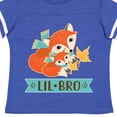 thumbnail image 4 of Inktastic Little Brother Woodland Fox Lil Bro Boys Toddler T-Shirt, 4 of 5